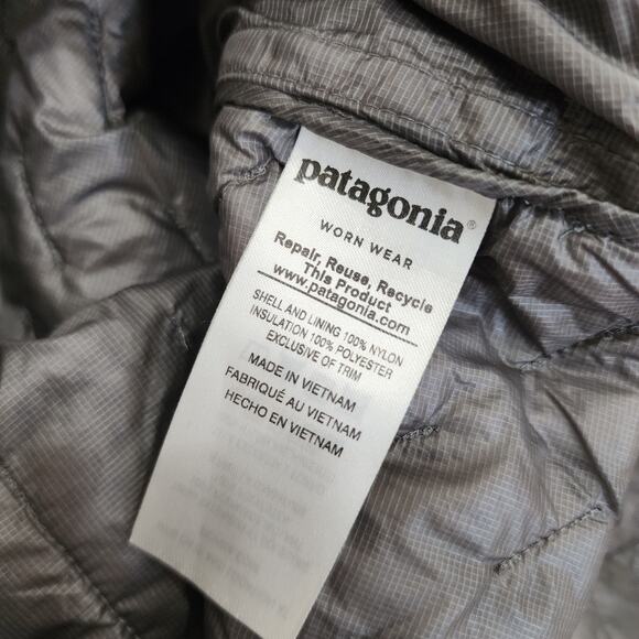 Patagonia Jacket Womens XS Gray Micro Puff Sweater Puffer Quilted Hoody 84040 - Picture 6 of 9